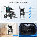 POWET ELECTRIC WHEELCHAIRS 350 LBS 1 BATTERY - BLACK/BLUE/GRAY - Like New