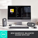 LOGITECH Z407 BLUETOOTH COMPUTER SPEAKERS SUBWOOFER WIRELESS CONTROL - BLACK - Like New