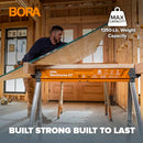 BORA Workhorse XT Adjustable Height Sawhorse, PM-3360, Orange - Like New