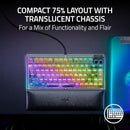 RAZER BLACKWIDOW V4 75% MECHANICAL GAMING KEYBOARD RZ03-05003600-R3U1 - White - Like New