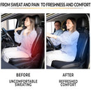 ZONETECH Zone Tech Cooling Car Seat Cushion - Black - Brand New