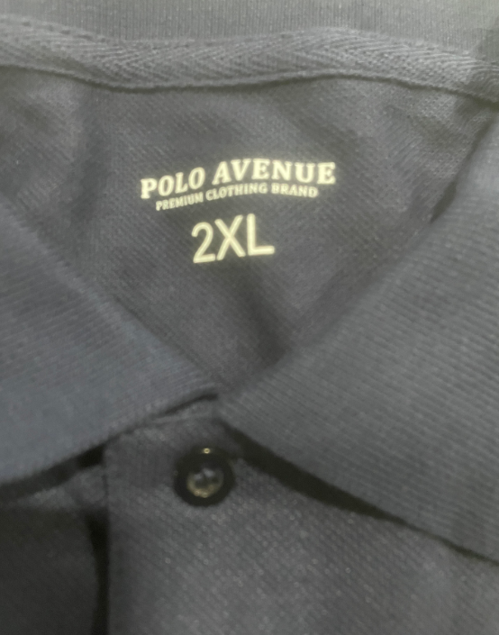 POLO AVENUE POLO SHIRT - SIZE: MEN 2XL - NAVY - Brand New