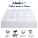 Abakan Twin XL Mattress Topper Extra Thick Pillow Cotton Cooling - White - Brand New