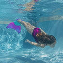 FINIS MERMAID FIN - TEAL/PINK: RUBBER SWIM TRAINING AID FOR AGES 6+ - Like New
