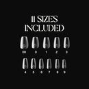 Aprés Gel-X® Natural Coffin Short Tip Box 500pc Gel-X Tips 11 Sizes 00-9 - Brand New