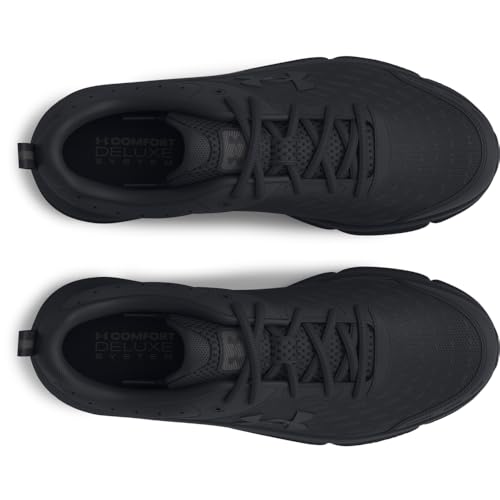 3026175 UNDER ARMOUR MEN CHARGED ASSERT 10 SHOES SIZE 8.5 BLACK BLACK BLACK - Like New