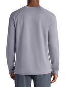 Gaiam Men's Flow State Long Sleeve Crewneck Top, Size L, Sleet - Brand New