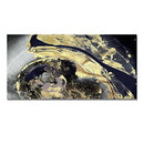 SchwartsCount Wall Art Canvas Abstract Art Paintings Black and Gold Fantasy - Like New