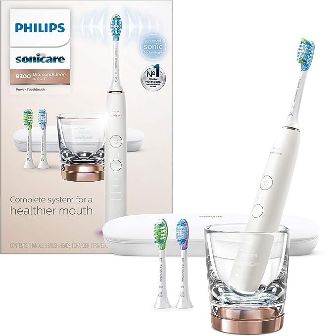 Philips Sonicare DiamondClean Smart 9300 Rechargeable Toothbrush - Rose Gold Like New