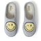 DEARFOAMS UNISEX ADULT SMILE ICON RETRO PREPPY SLIPPER MEN LARGE - GRAY - Brand New