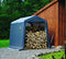 SHELTERLOGIC 8' X 8' X 8' SHED-IN-A-BOX ALL SEASON STEEL METAL PEAK ROOF - GRAY - Like New