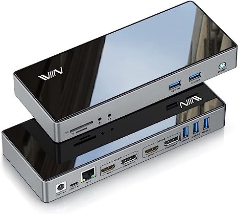 USB 3.0 Docking Station IVIIN Universal Dual Monitor 4K HDMI 5K - Scratch & Dent