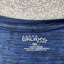GALAXY BY HARVIC PULLOVER HEATHER KNIT SHIRT MEN'S - SIZE: MEN S - ROYAL BLUE - Brand New