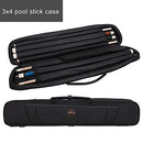 PIKU 3x4 Pool Stick Case Billiard Case Pool Cue Case, B088WVCS5C - Black - Like New