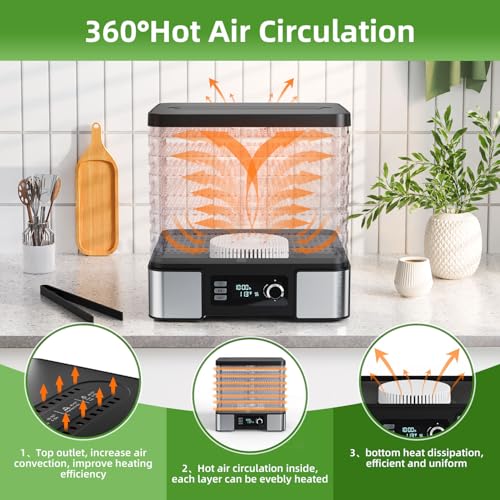 TINANA FOOD DEHYDRATOR MACHINE DRYER JERKY, DEHYDRATER FOR FRUIT HERB - BLACK - Like New