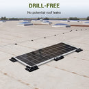 HQST ABS Plastic Corner Bracket Solar Panel Roof Drill-Free Mount - Brand New
