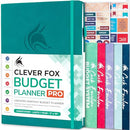 CLEVER FOX BUDGET PLANNER PRO - FINANCIAL ORGANIZER (7"X10") - TURQUOISE - Brand New