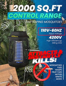 TYSONIR Bug Zapper, 4200V High Power Electric Mosquito Zapper, 3.94 Feet - Black - Like New