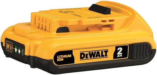 DEWALT 20V MAX Compact Lithium-Ion 2.0Ah Battery Pack DCB203 - BLACK/YELLOW Like New