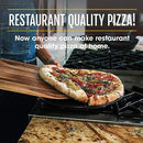 HERITAGE 15" ROUND CERAMIC NON STICK PIZZA STONE B5-RFE6-1VSB - BLACK - Like New