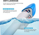 UNIGEAR SNORKEL MASK FULL FACE - SIZE: MEN LARGE/XL - WHITE/BLUE - Like New