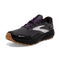 BROOKS WOMEN’S DIVIDE 4 GTX WATERPROOF TRAIL RUNNING SHOE - BLK/BLKPEARL/PURPLE - Like New