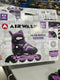 AIRWALK YOUTH INLINE SKATE - PLUM PURPLE (5-8) - PLUM PURPLE - Like New