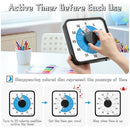 SECURA 60-MINUTE VISUAL COUNTDOWN TIMER 7.5 OVERSIZE CLASSROOM T764 - BLUE - Brand New