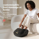 HOMEDICS MODMASSAGE SHIATSU FOOT MASSAGER HEAT AIR COMPRESSION FMS-386H - BLACK - Like New