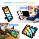 AZZSY CASE FOR IPAD MINI 7TH/6TH GENERATION 8.3" HEAVY DUTY RUGGED - BLACK - Like New