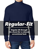 GALAXY BY HARVIC MEN'S LONG SLEEVE TURTLE NECK TEE - SIZE: MEN XL - NAVY - Like New