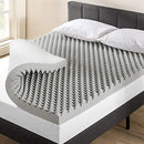 Best Price Mattress Mellow 4 Inch Egg Crate Memory Foam Mattress Topper Twin - Brand New