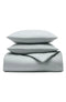 BOLL & BRANCH ORGANIC COTTON COMFORTER & SHAM SET, KING/CAL KING - SHORE - Brand New