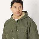 AMAZON BASICS INSULATED RELAXED FIT HOODED WORKWEAR JACKET MEN'S OLIVE LARGE - Brand New