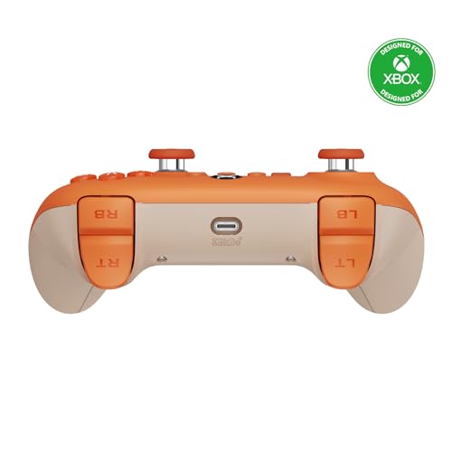 8BITDO ULTIMATE C WIRED CONTROLLER XBOX HALL EFFECT JOYSTICKS 82CF - ORANGE - Brand New