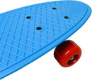 M.Y X-SKATE COMPLETE 22'' PLASTIC RETRO BEGINNER SKATEBOARD - BLUE/RED - Like New