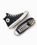 CONVERSE CHUCK 70 CANVAS - SIZE: MEN 9.5 - BLK/WHITE (BLACK/EGRET) - Like New