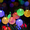 WONFAST SOLAR STRING LIGHTS 20FT 30 LED CRYSTAL BALL 5M30LEDBALL - MULTICOLOR - Like New