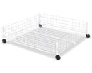Whitmor Rolling White Wire Underbed Cart - Like New