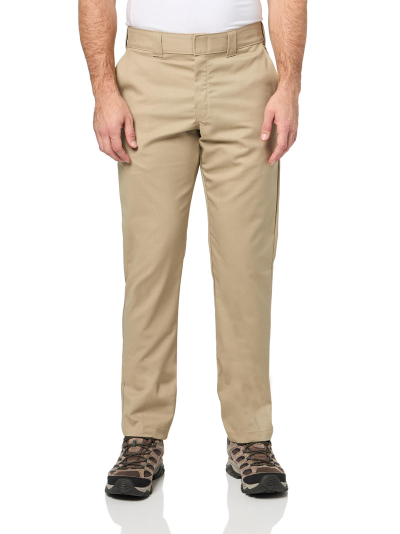 DICKIES MENS SLIM FIT TAPERED LEG MULTI-USE POCKET WORK PANTS - DESERT SAND - Brand New