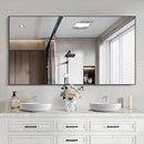 COFENY MIRROR BATHROOM, 26X38 BLACK FRAMED MIRRORS - BLACK - Like New