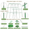 WHATEVER YOU LIKE-U-SHAPE GARDEN TRELLIS FOR CLIMBING PLANTS - GREEN - Like New