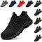 LARNMERN Steel Toe Shoes for Men Women Comfortable Safety Shoes Black Size 8 - Like New
