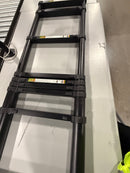 LADDER 10.5 FT ALUMINUM TELESCOPING LADDER HEAVY DUTY 330 LBS CAPACITY - BLACK - Like New
