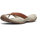 KEEN WAIMEA LEATHER FLIP-FLOPS - WOMEN SIZE 9 - SORREL HORSE/PLAZA TAUPE - Brand New