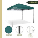 ARROWHEAD OUTDOOR SHELTER, WATER & UV RESISTANT, HEIGHT ADJUSTABLE, GREEN - Like New