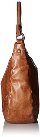 FRYE WOMEN'S MELISSA HOBO HANDBAG, ADJUSTABLE STRAP & POCKETS DB149 - BEIGE - Like New