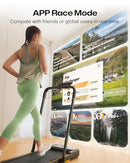 UREVO SMART 2-IN-1 FOLDING TREADMILL, URTM030, YELLOW - Like New