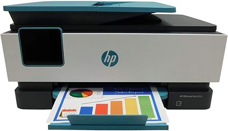 HP Officejet Pro 8028 All-in-One Printer Scan Copy Fax 3UC64A - Blue/White Like New