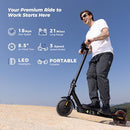 WAWSCOTE ELECTRIC SCOOTERS 500W MOTOR, 18/21 MAX MPH, 21 MILES RANGE - BLACK - Like New